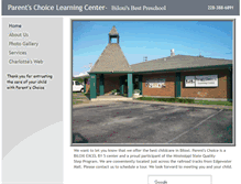 Tablet Screenshot of parentschoicebiloxi.com